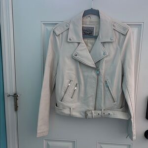 Levi's Off-White Faux Leather Jacket